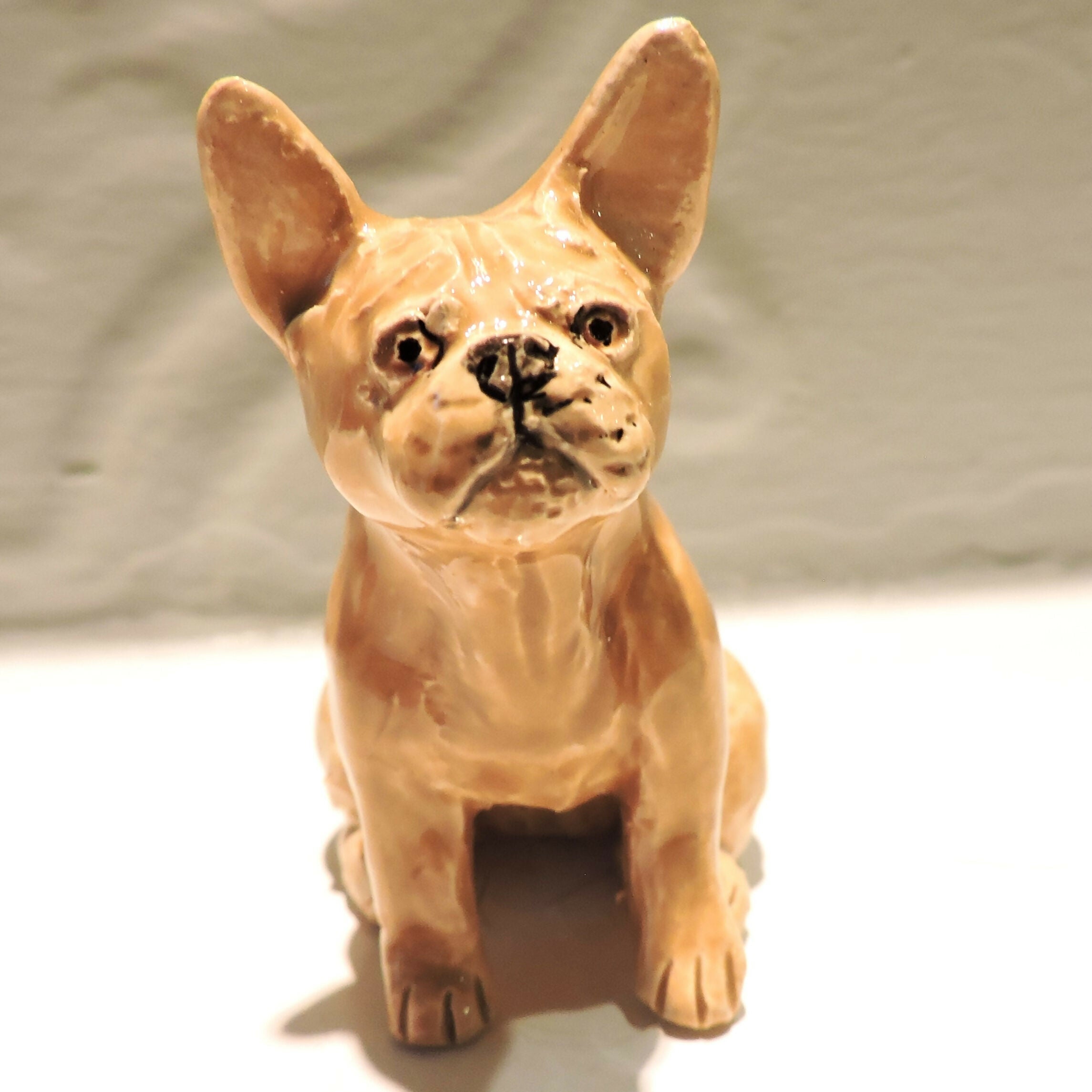 Ceramic French Bulldog Sculpture