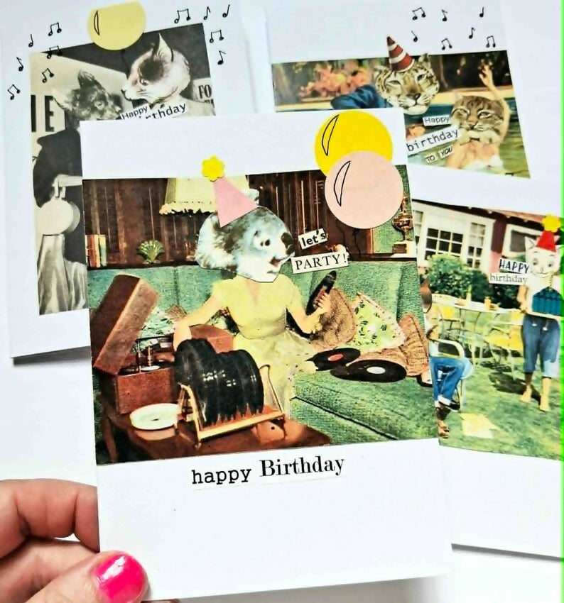 Collage Birthday Card - Various Designs