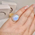WHITE MOONSTONE RING SIZE K 1/2