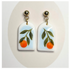 Orange Polymer Clay Earrings