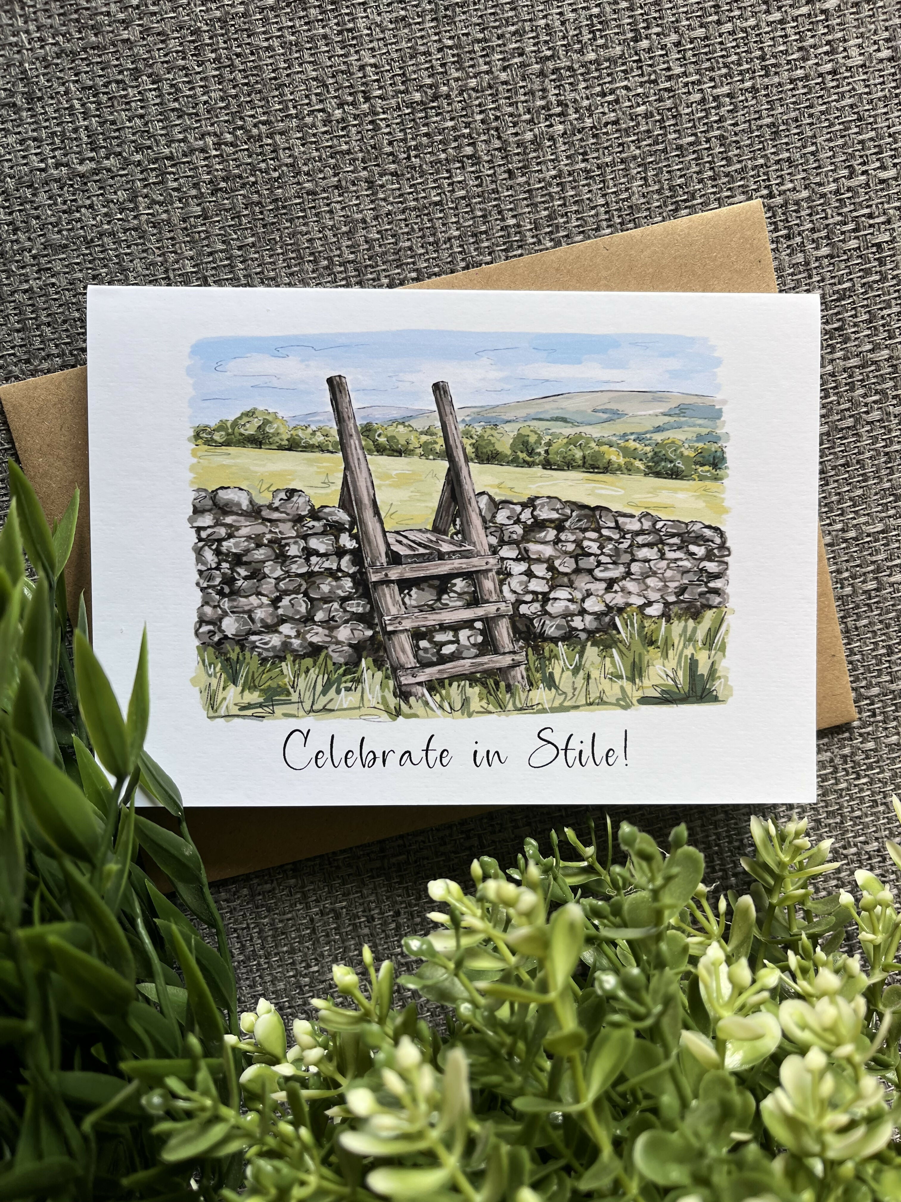 Celebrate in Stile Greetings Card