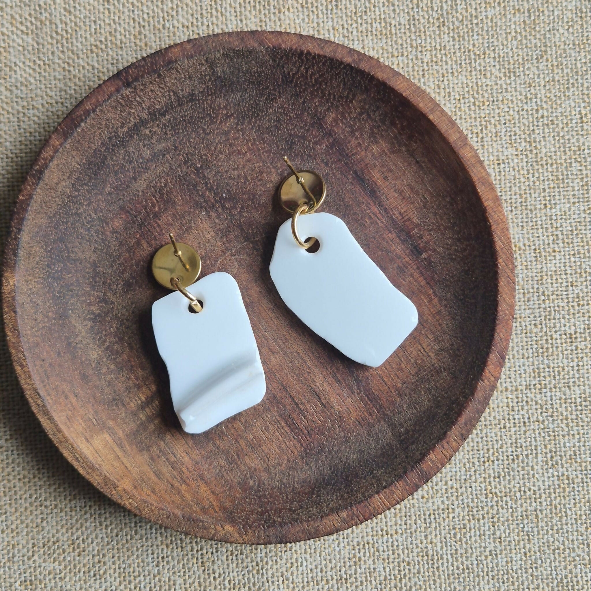 Recycled Ceramic Earring