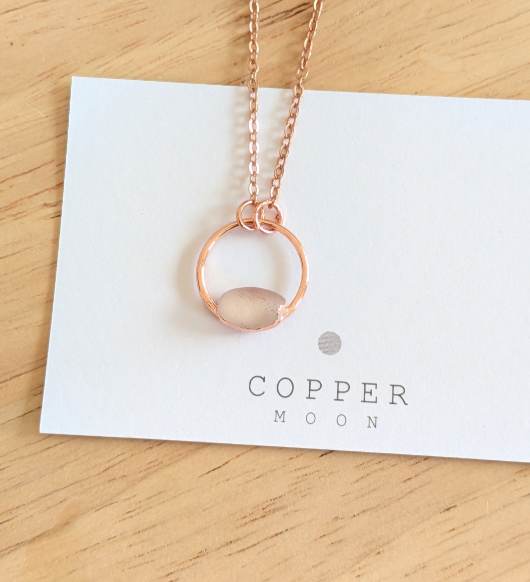 Seaglass Moon Necklace