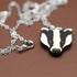 Badgers Necklace and Stud Earrings Set
