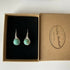 Turquoise Drop Earrings, Sterling Silver