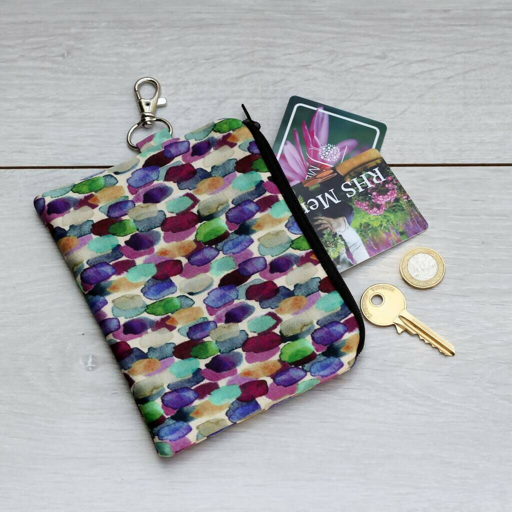 Silk Zipped Coin Purse | Elegant & Functional | Art & Soul