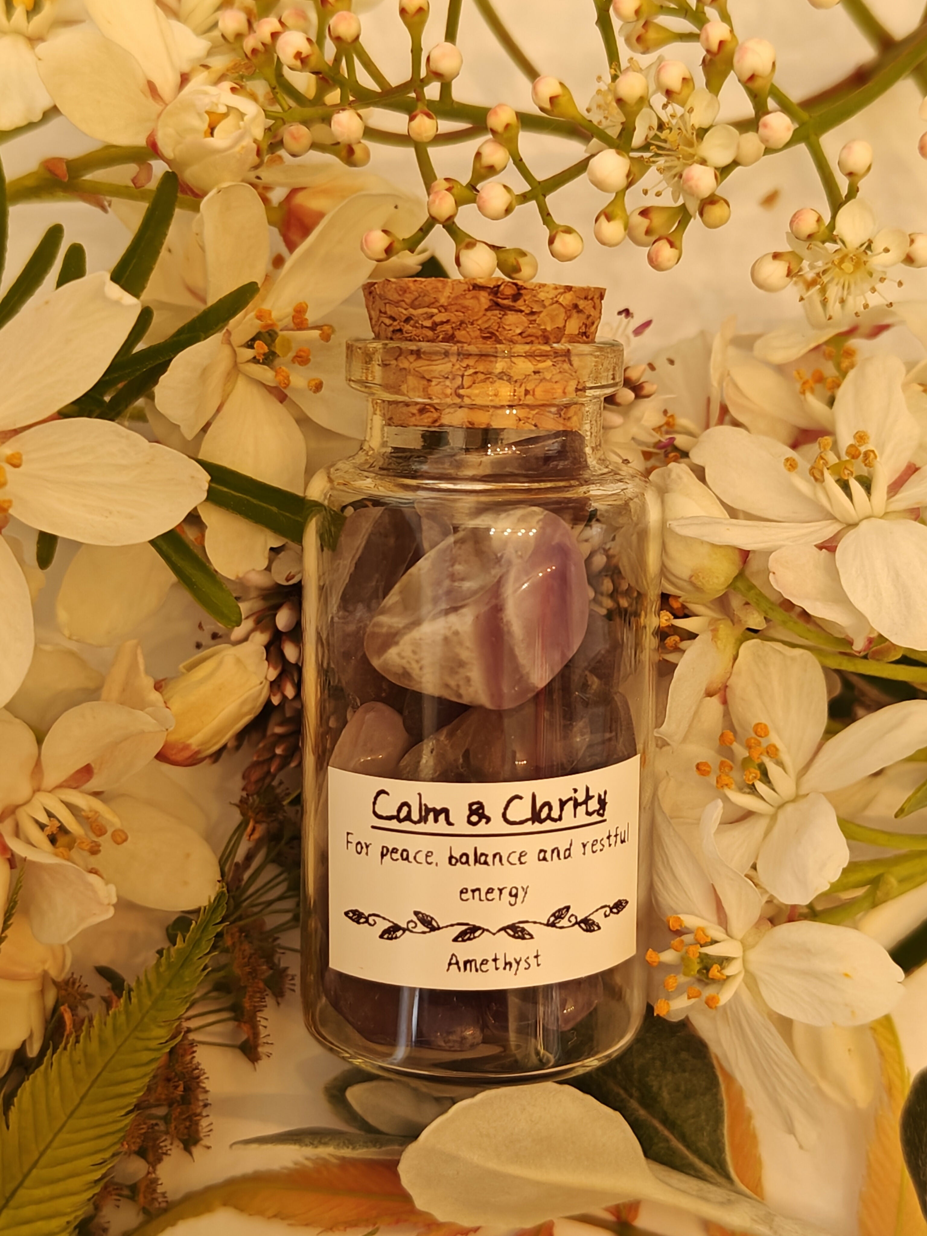 Calm and Clarity Crystal Intention Jar