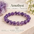 Ameythst Crystal Bracelet - 8mm