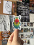 Pixel Leaf Beetle Die-Cut Sticker
