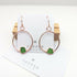 Seaglass Green Hoop Earrings