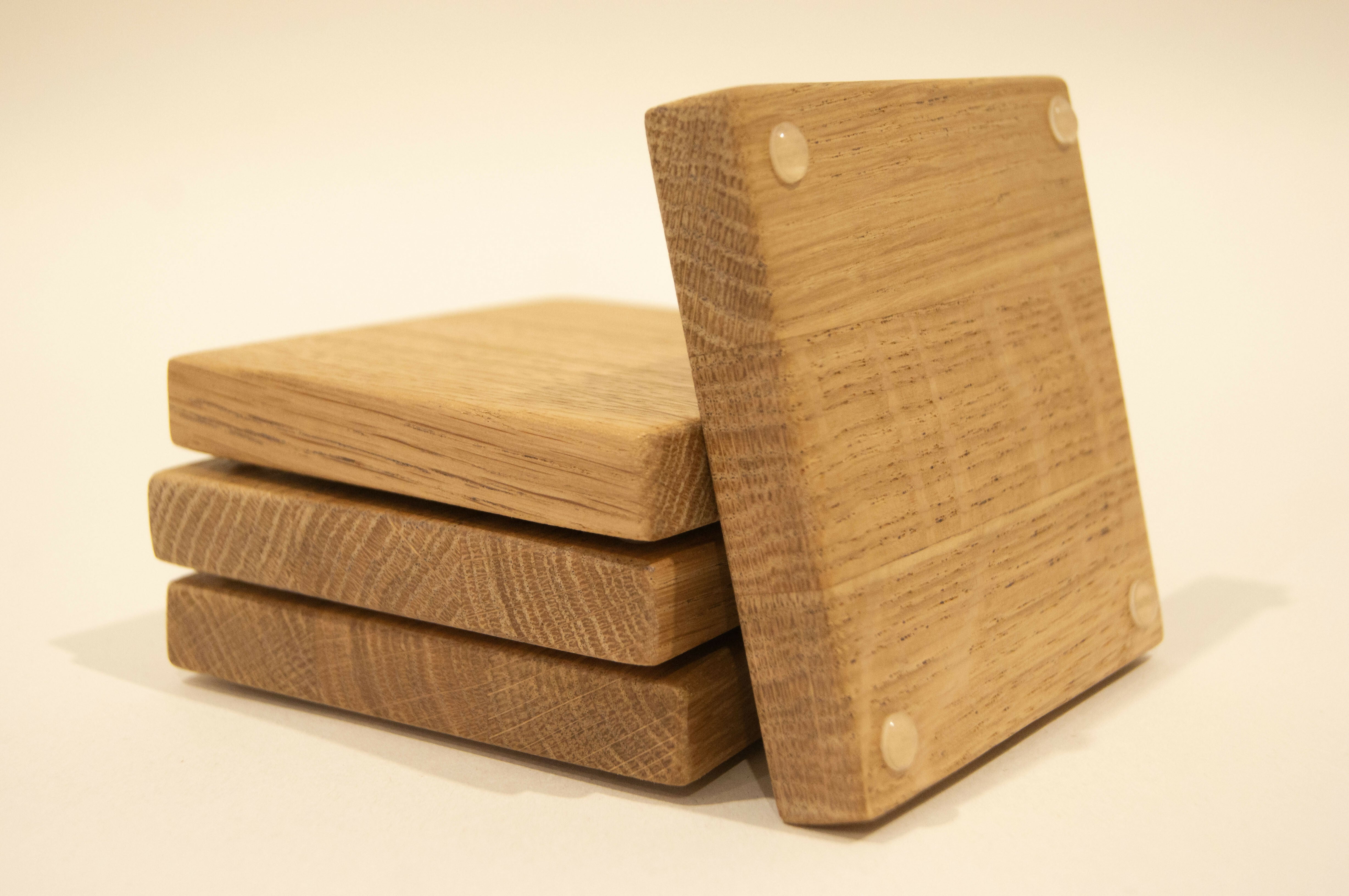 Chunky Oak Coasters (set of 4)
