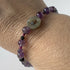 HEALING CRYSTAL & STERLING SILVER THIRD EYE CHAKRA BRACELET WITH AROMATHERAPY BEADS