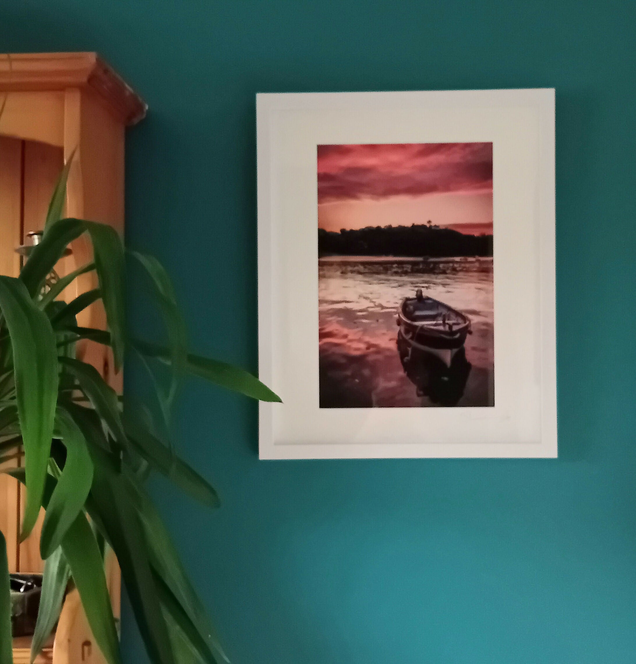 Fishguard Harbour sunset (40cm x 50cm Frame)