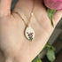 Pink Roses Flowers Necklace