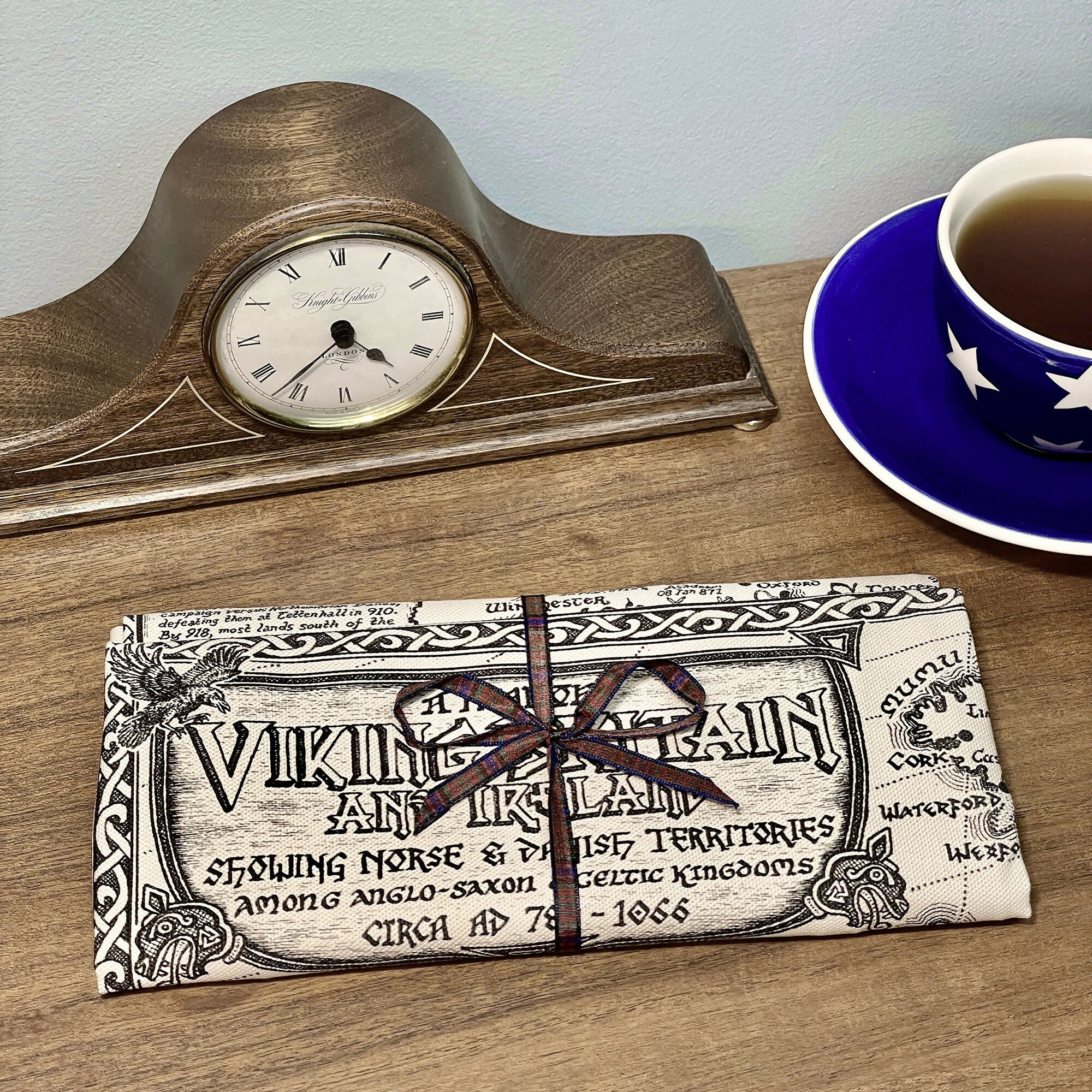 Viking Britain Map Tea Towel