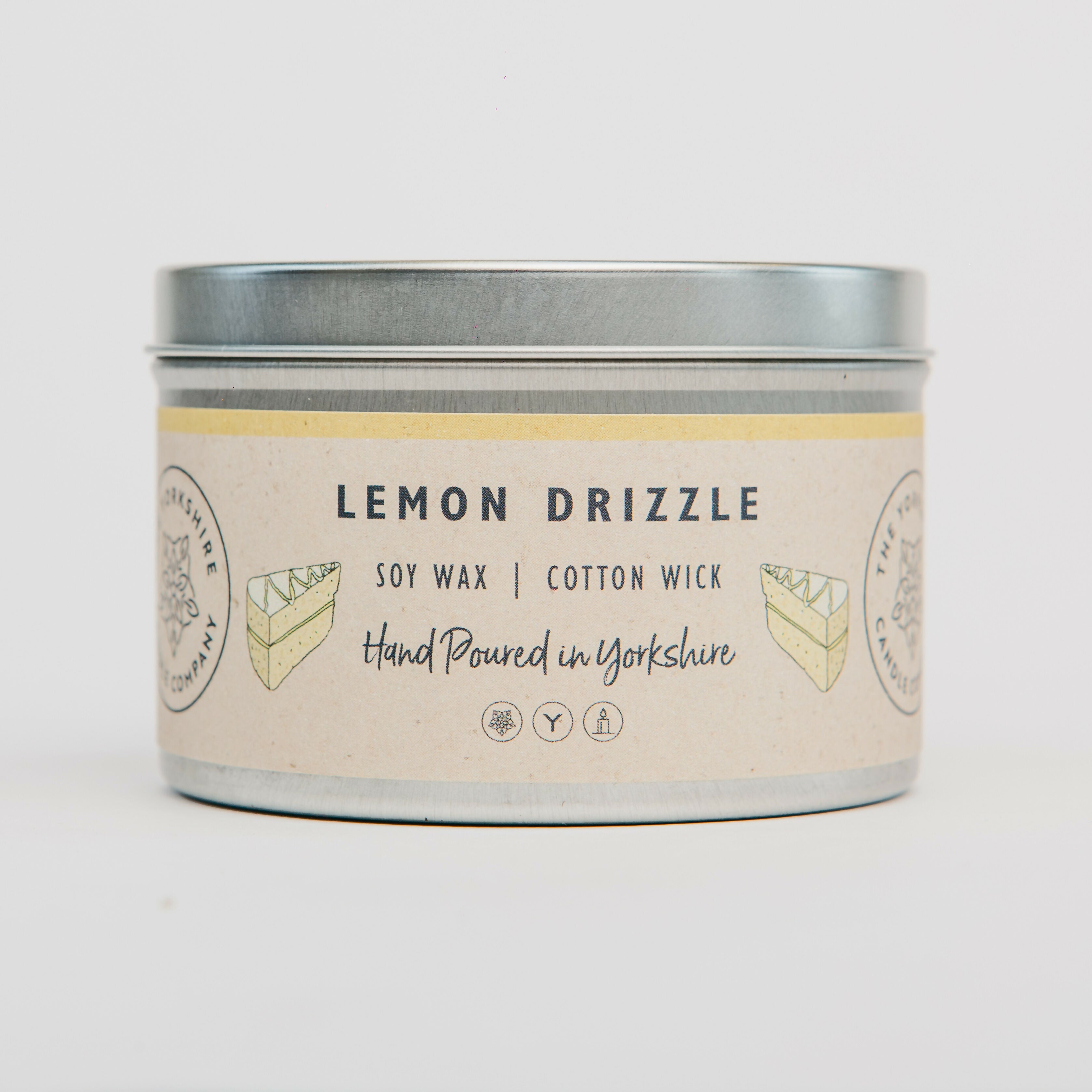 Lemon Drizzle Large Tin Candle - 250ml