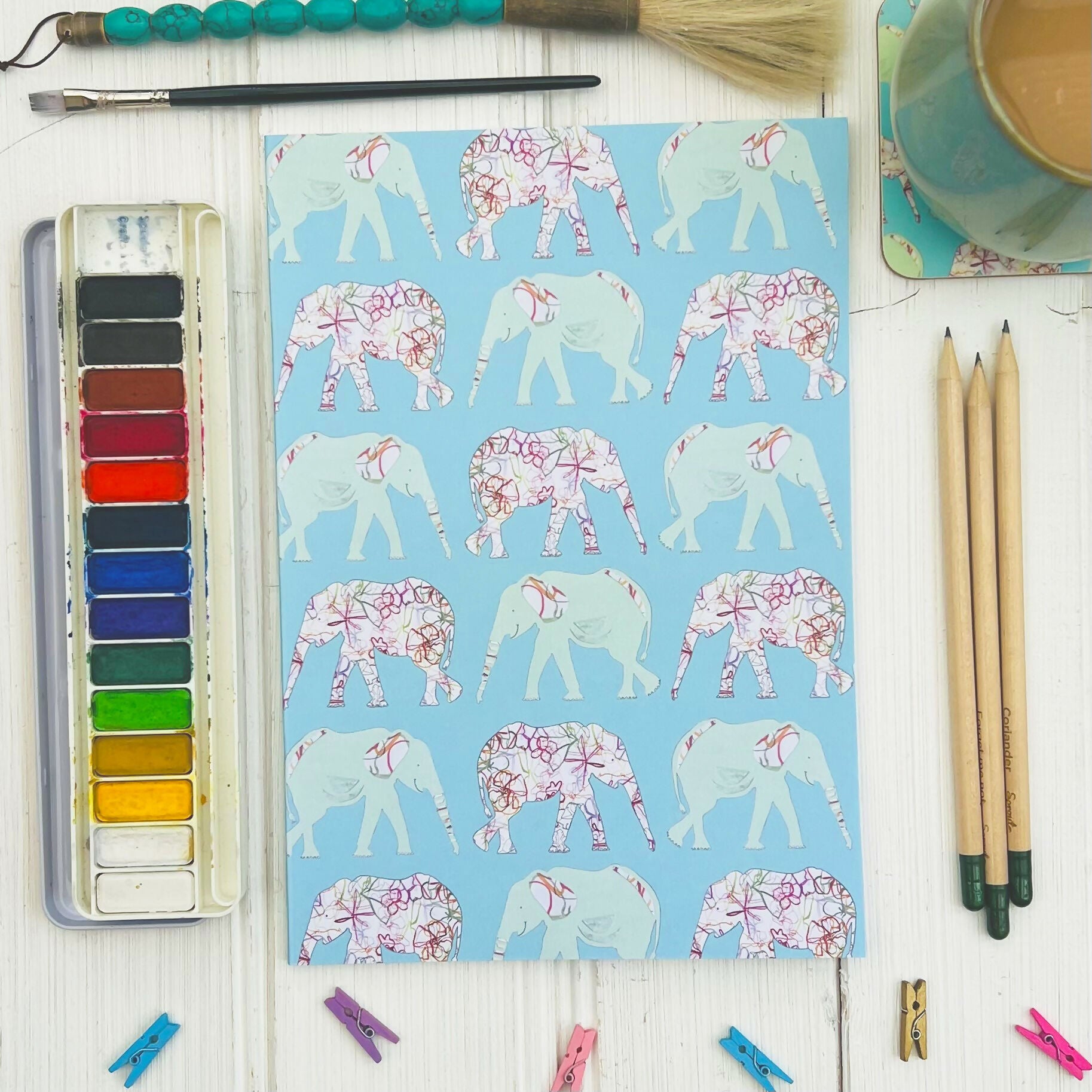 Elephants Journal Drawing Notebook – Recycled & Eco-Friendly | Art & Soul