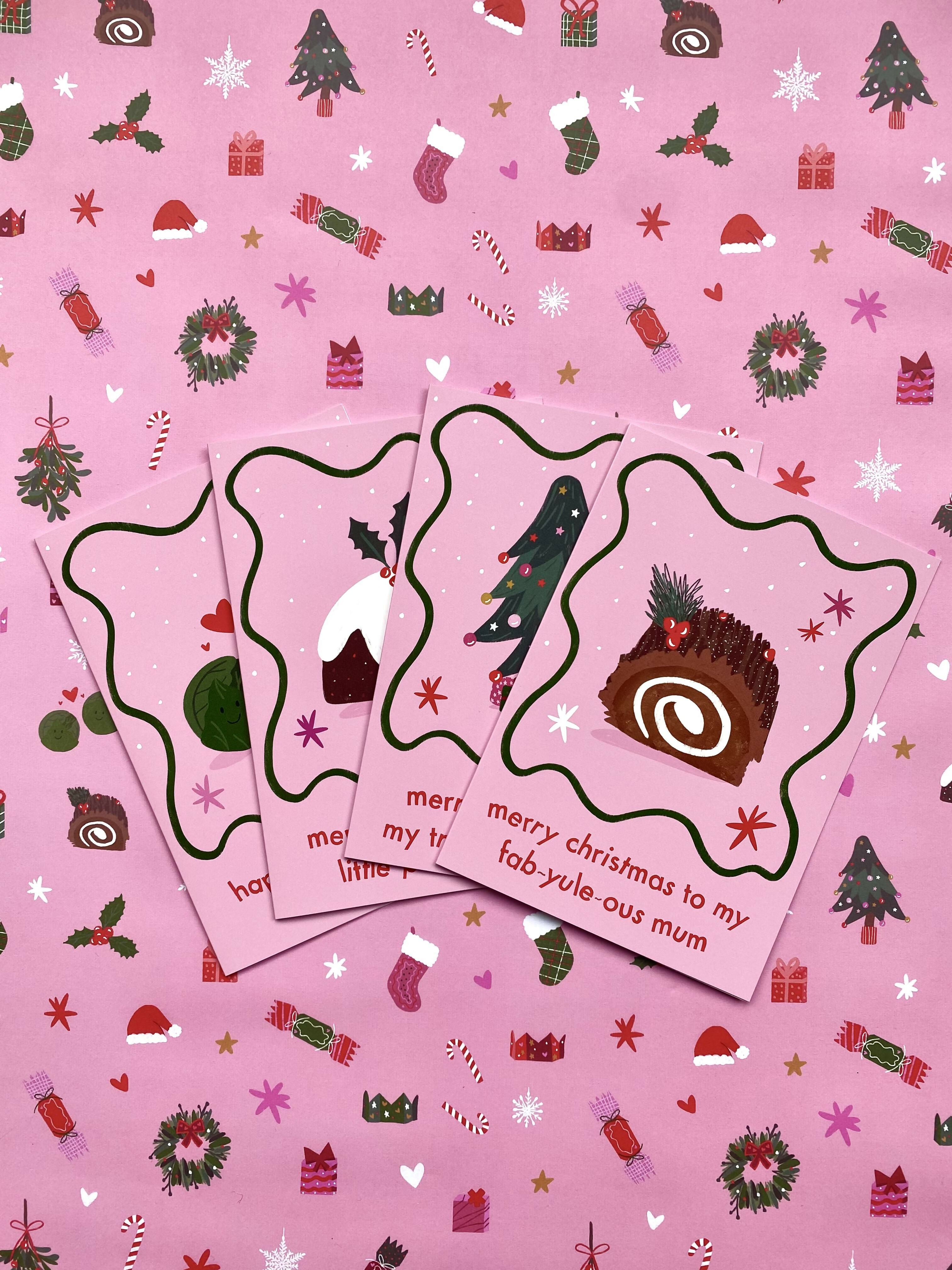 Merry Christmas To My Fab-Yule-ous Mum card