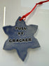 LARGE BLUE PULL MY CRACKER DECORATION
