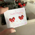 Red Bow Tie Studs