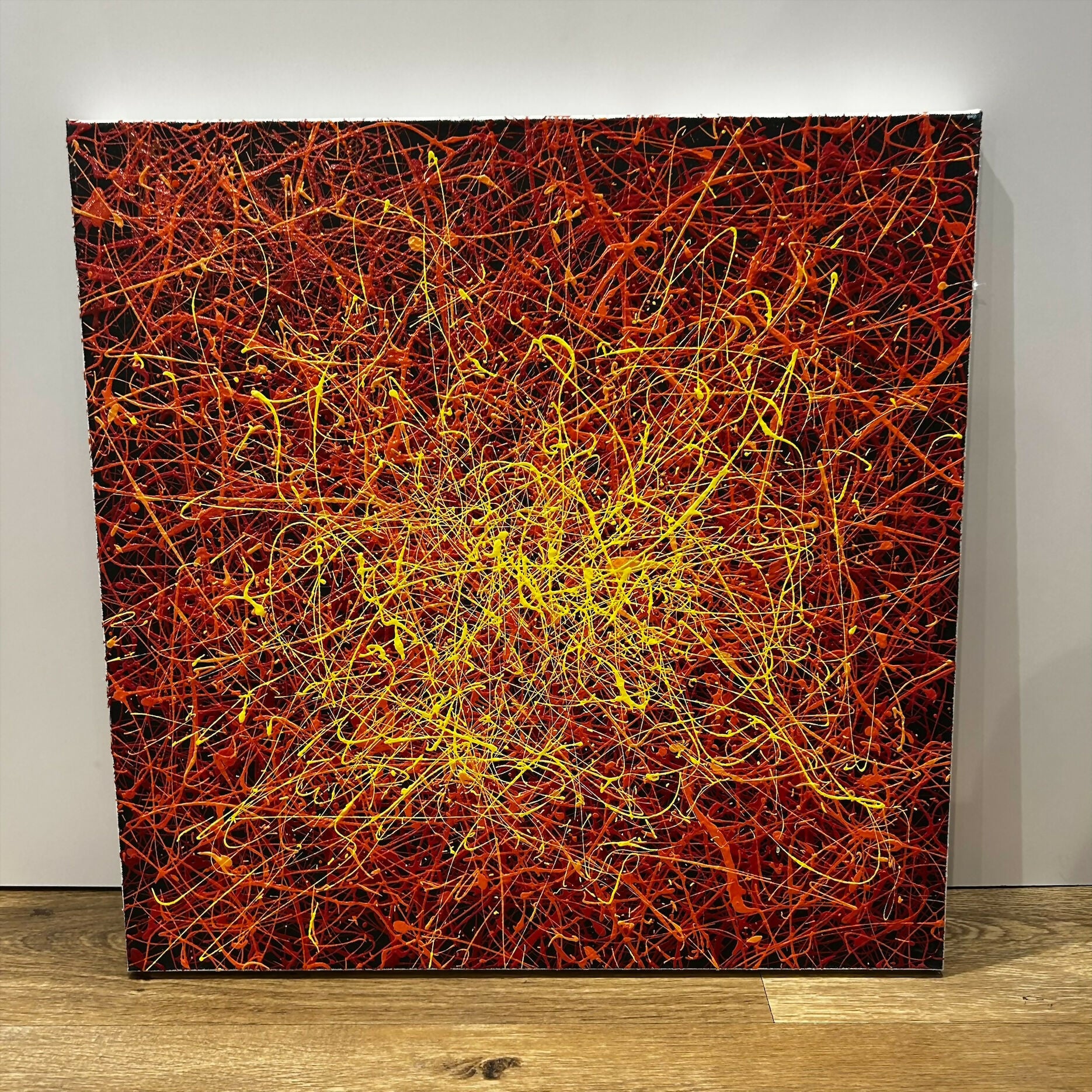 Hot Spaghetti Abstract Original Painting