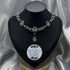 Zebra Print Chainmail Necklace