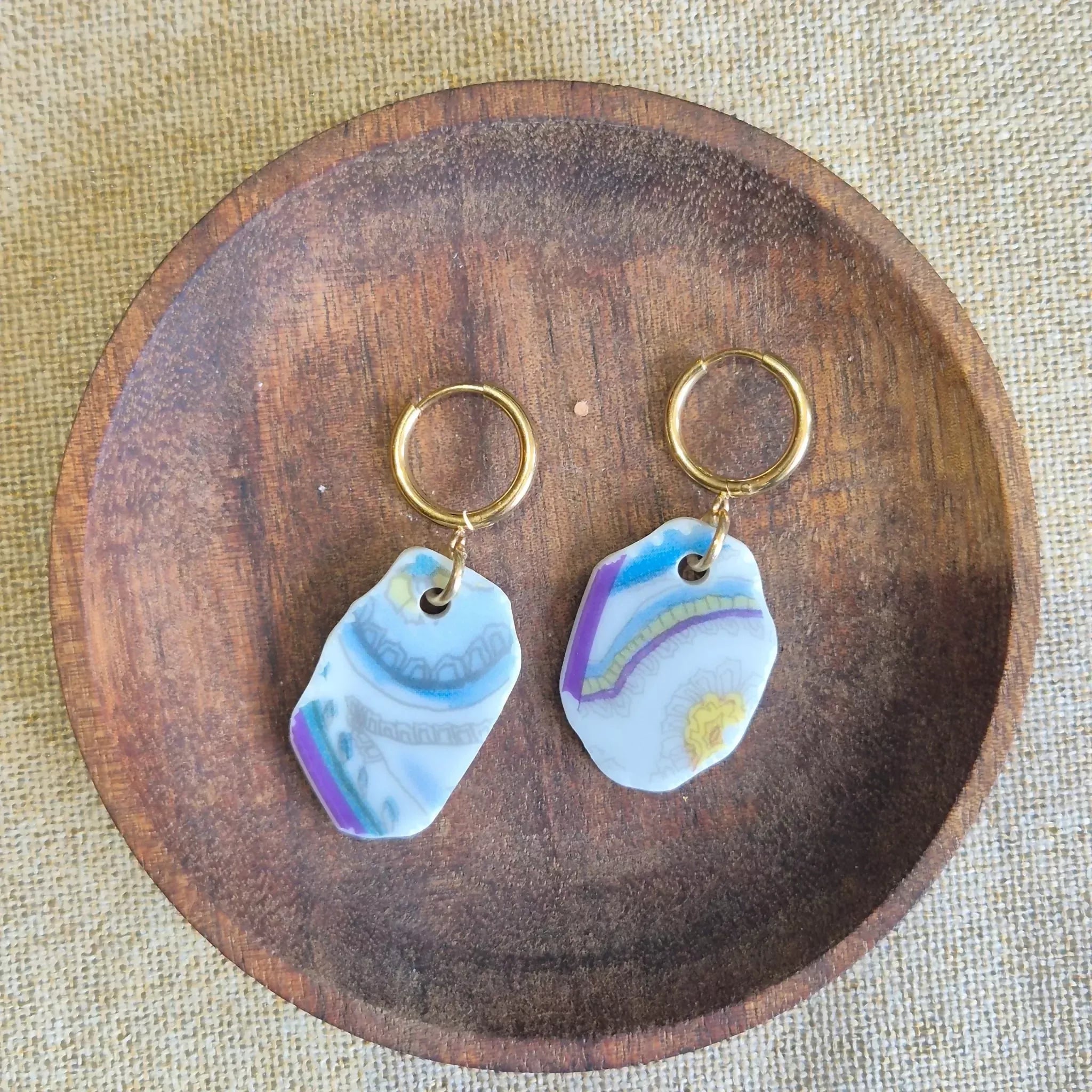Recycled Ceramic Earring