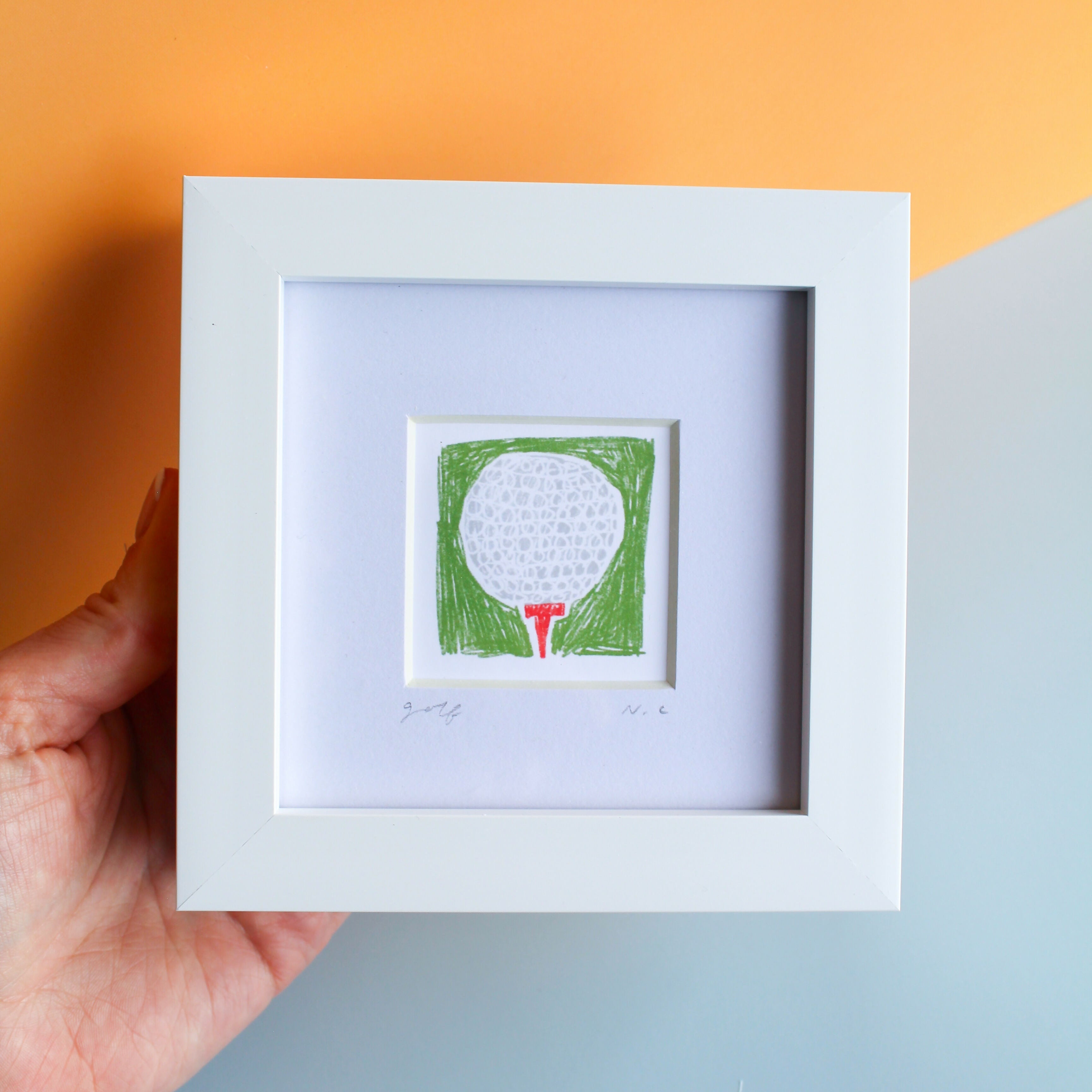 Golf Ball Mini Print