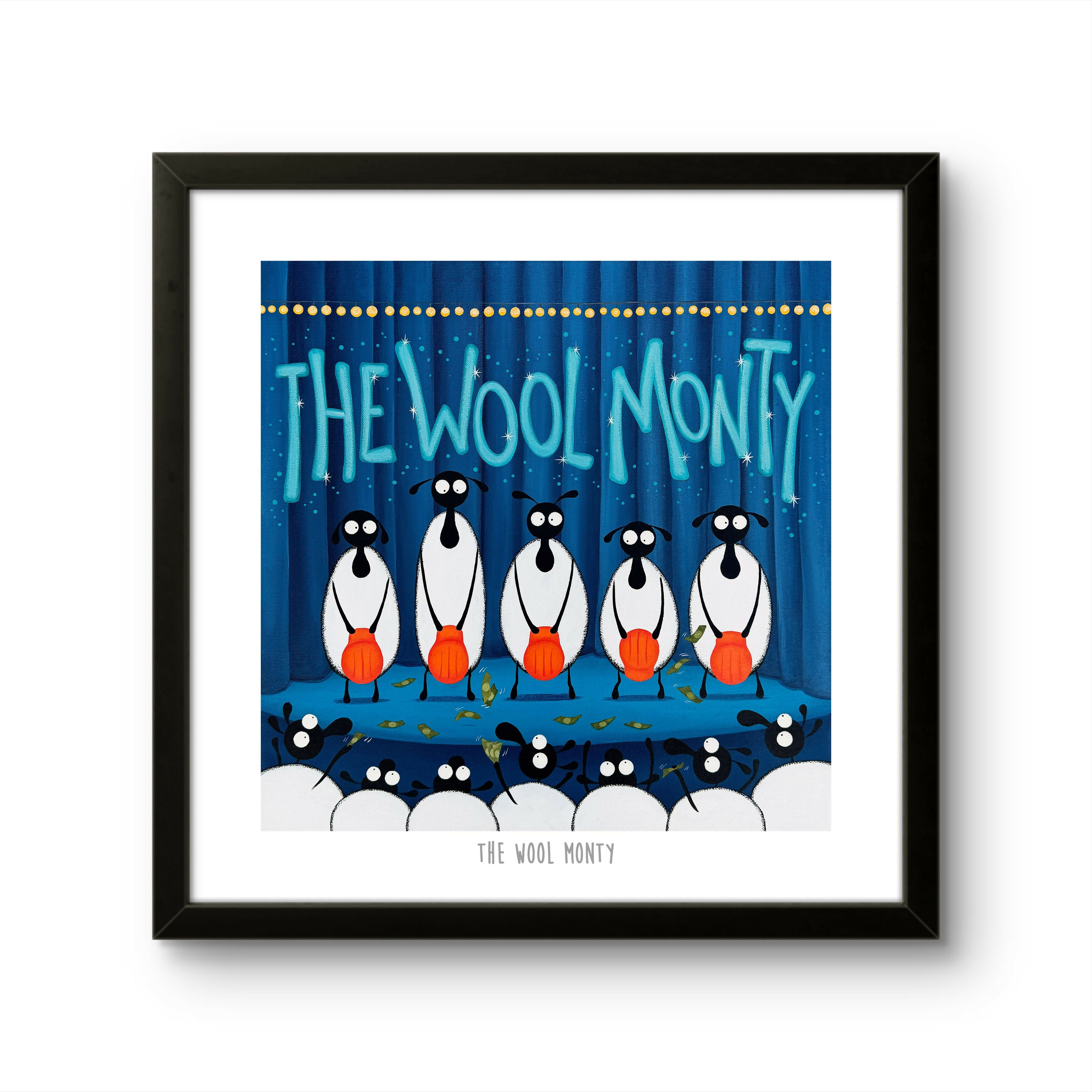 The Wool Monty - 10” Print