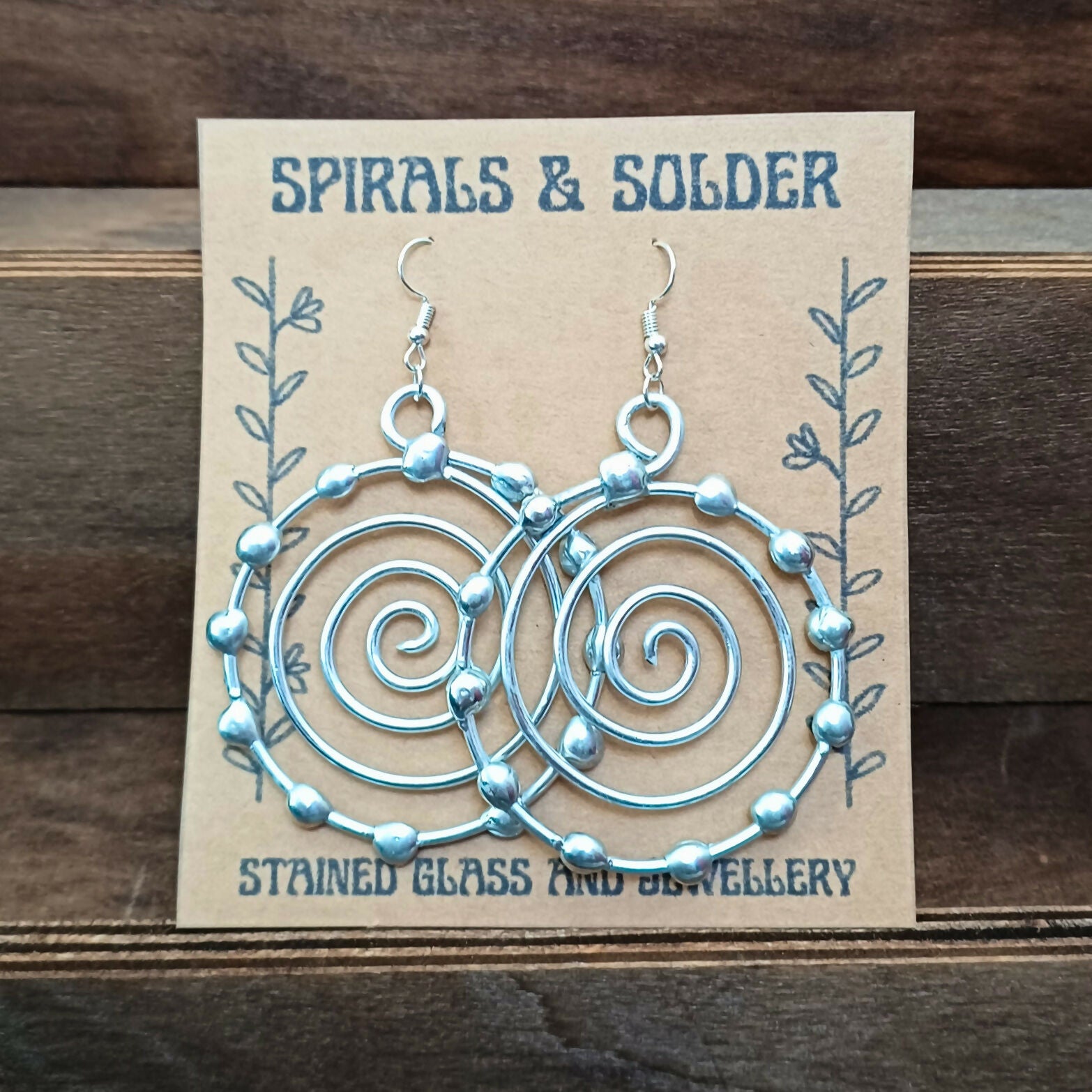 Spiral Blob Earrings