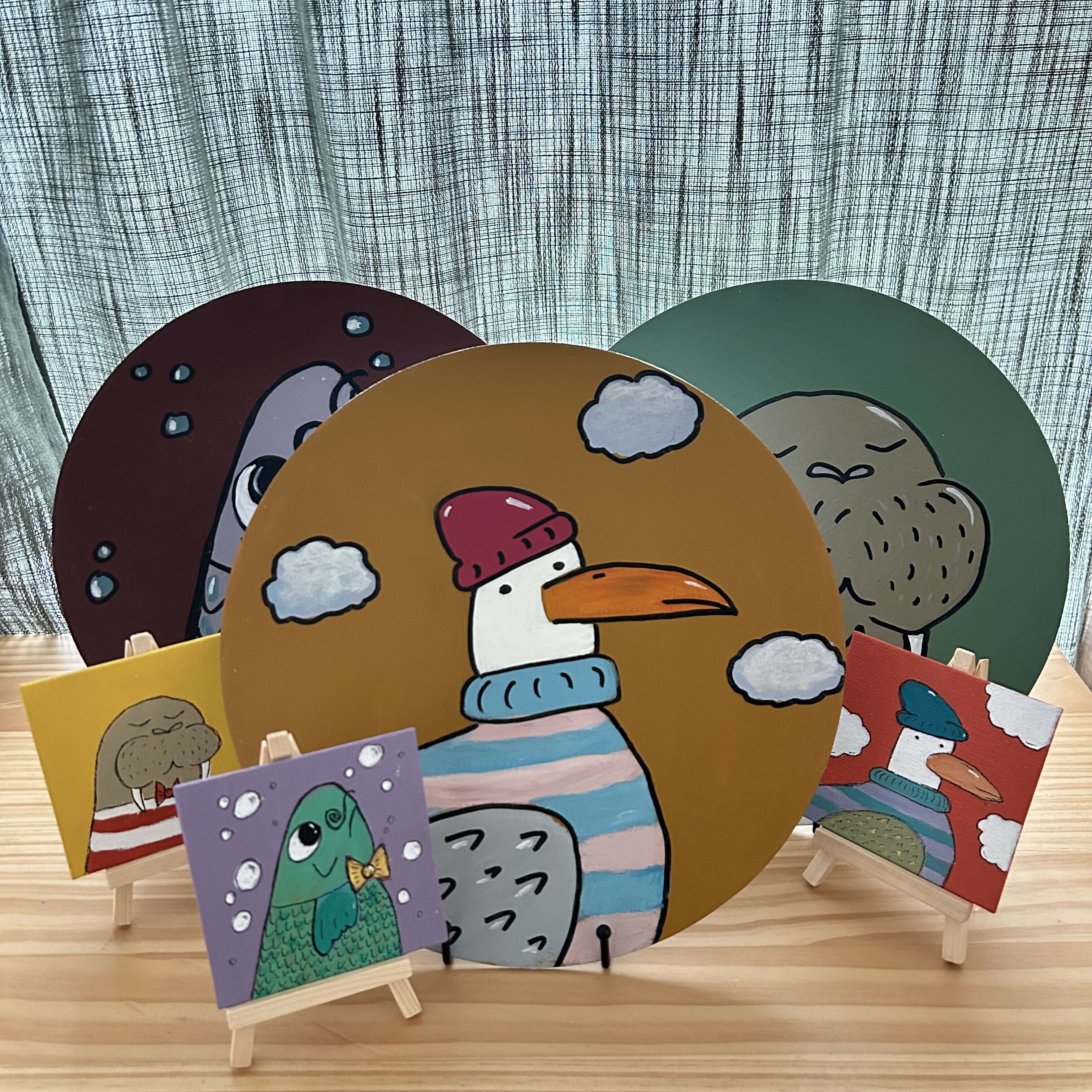 Animal Portraits Full Size Original Artwork