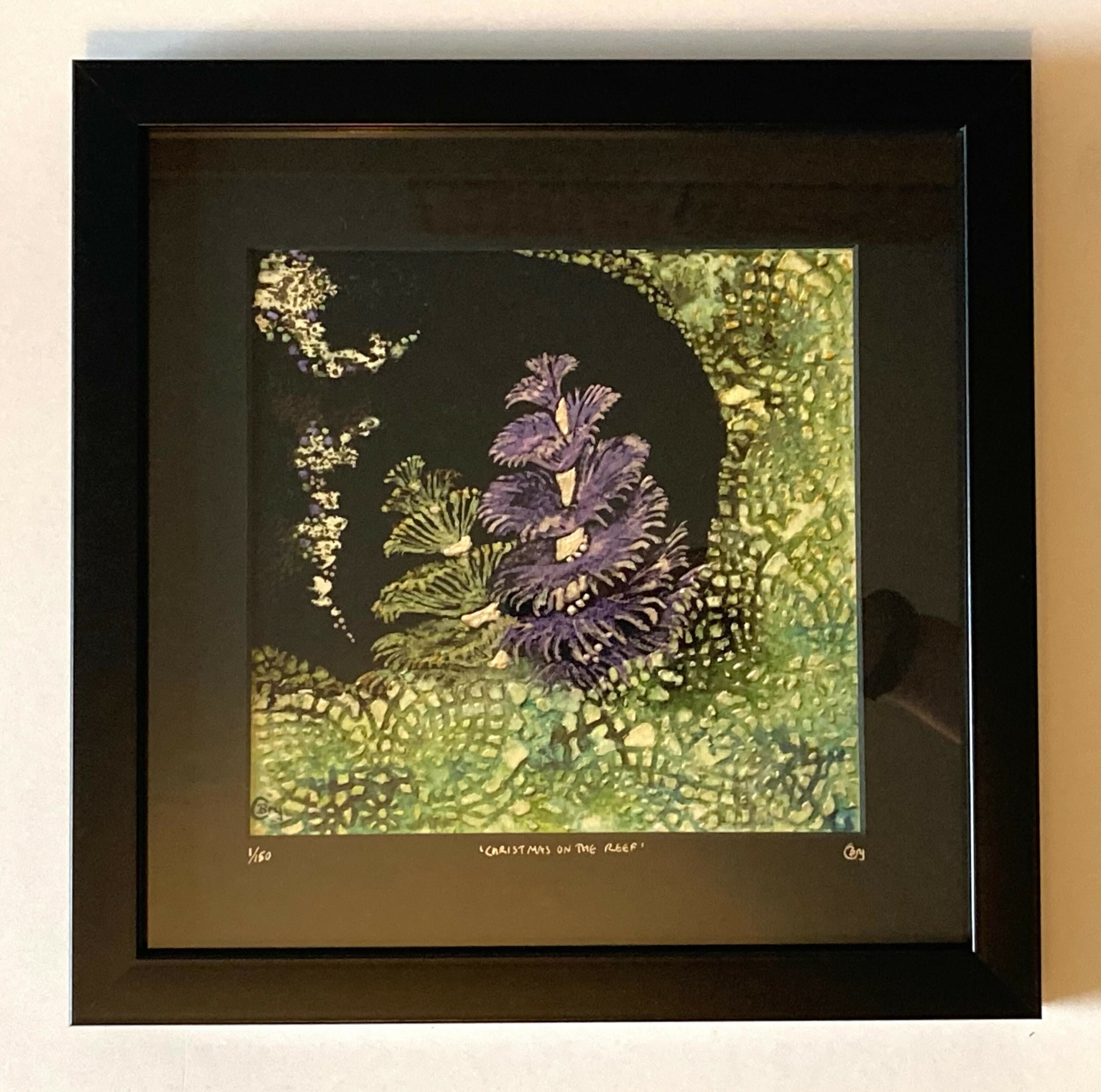 Christmas On The Reef - Framed Print