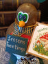 Handmade Wooden Robin Decoration – Rustic Hand-Turned Christmas Ornament