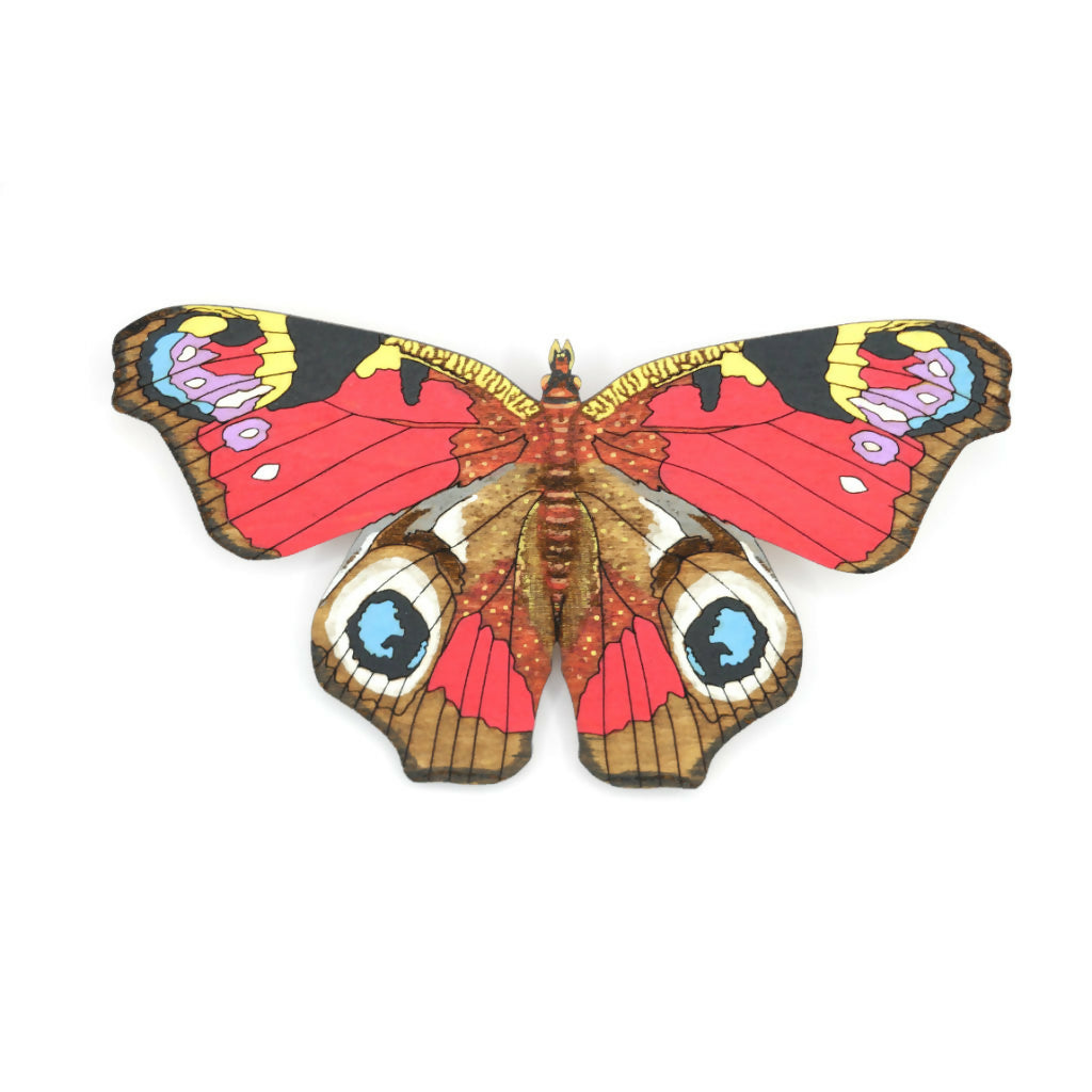 Peacock Butterfly Brooch