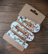Set Of 3 Hair Clips With Rose Petals