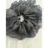 Black Oversized Ruffle Broderie Lace Hair Scrunchie