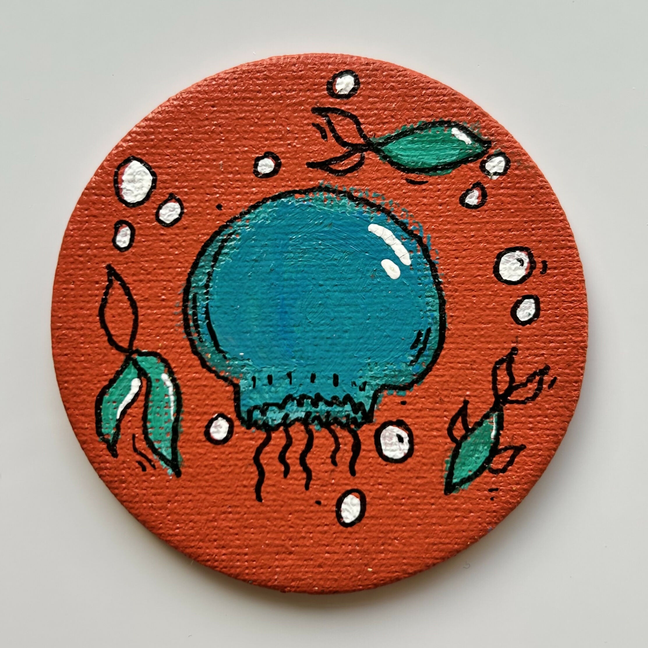 Jelly Berry Magnets Original Artwork