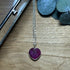 Lovely Carved Ruby Heart Pendant Necklace