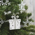 Present Decoration - White & Silver