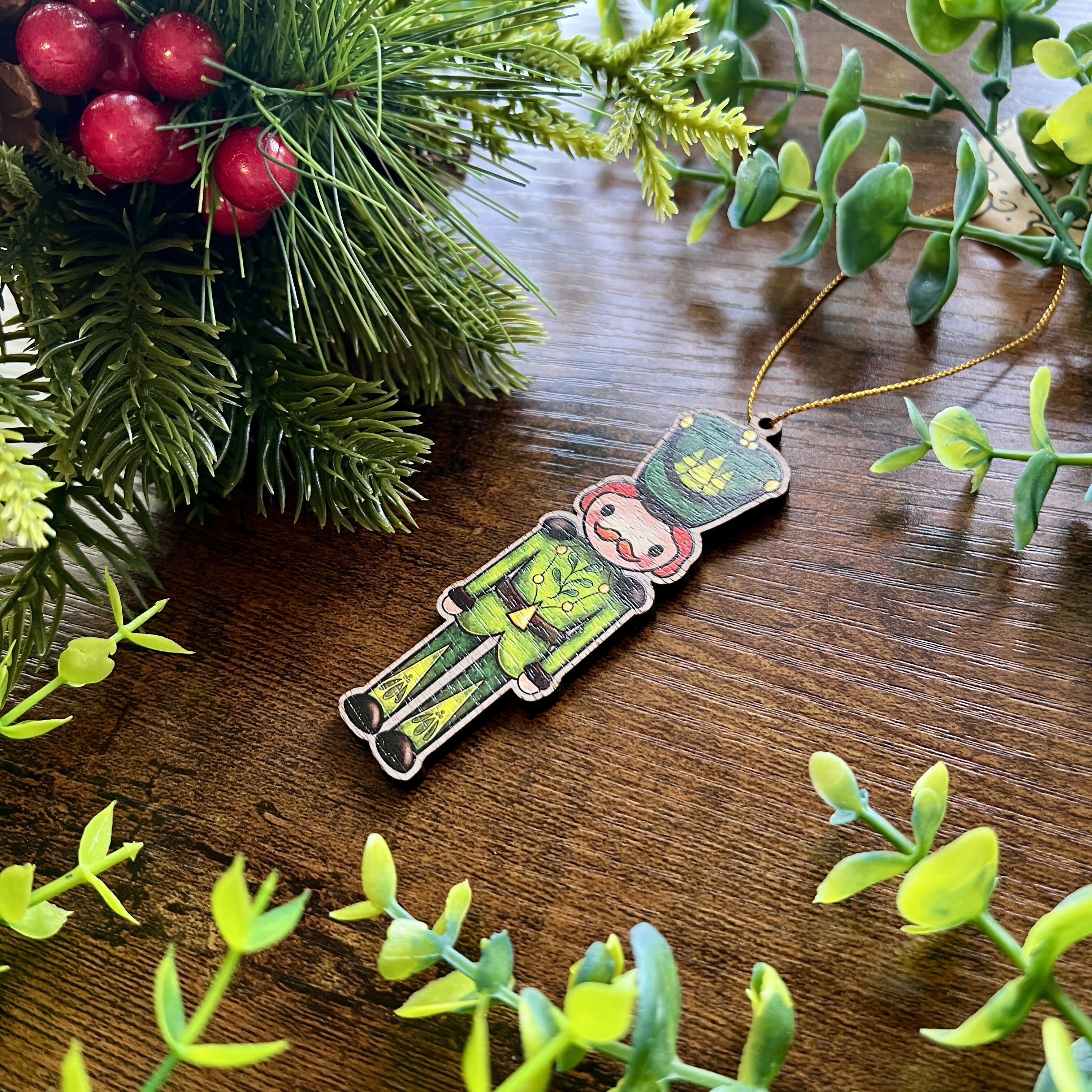 'Frederick' Nutcracker Wooden Decoration