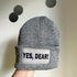 Yes Dear Cuffed Rectangular Patch Beanie Hat