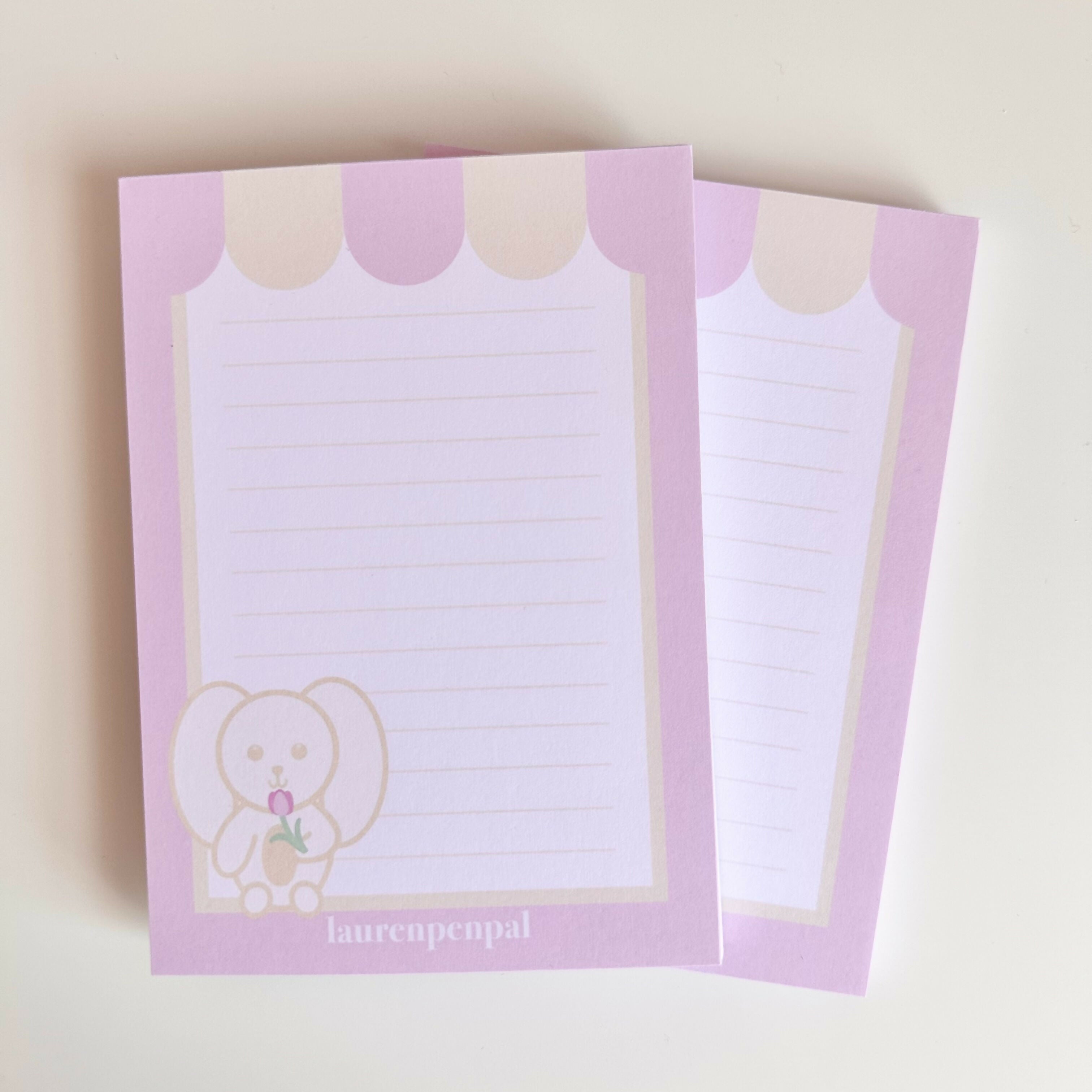 Bunny's Tulip Notepad