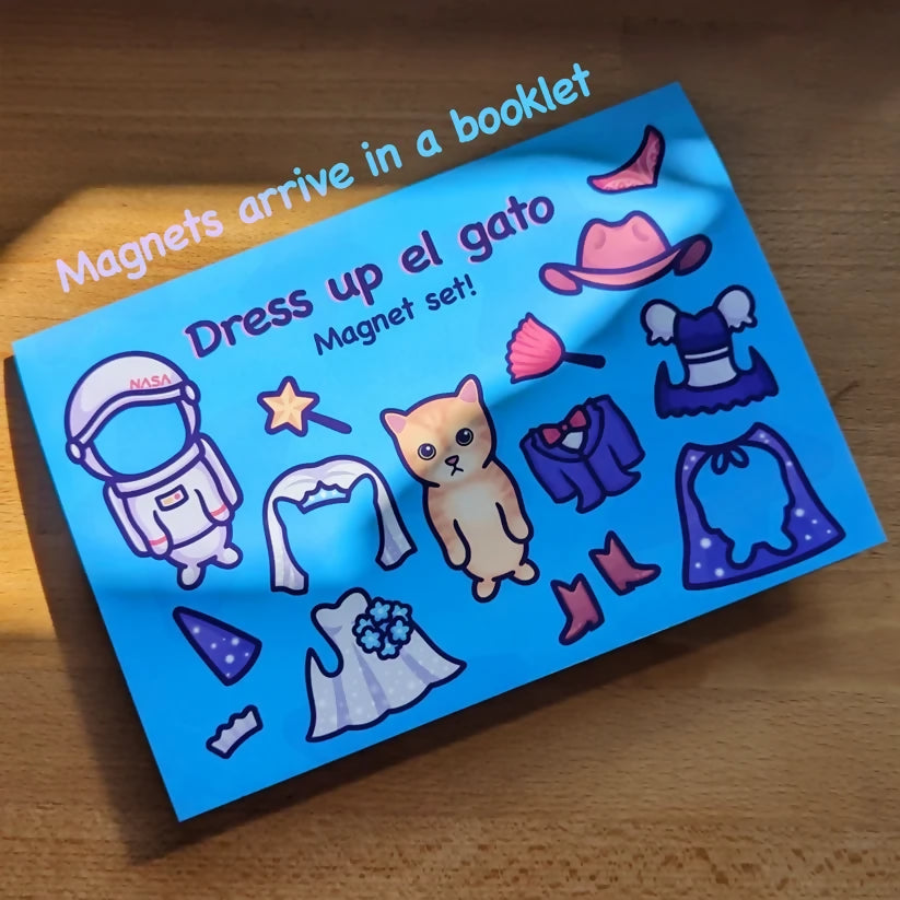 Cat Dress Up Magnets