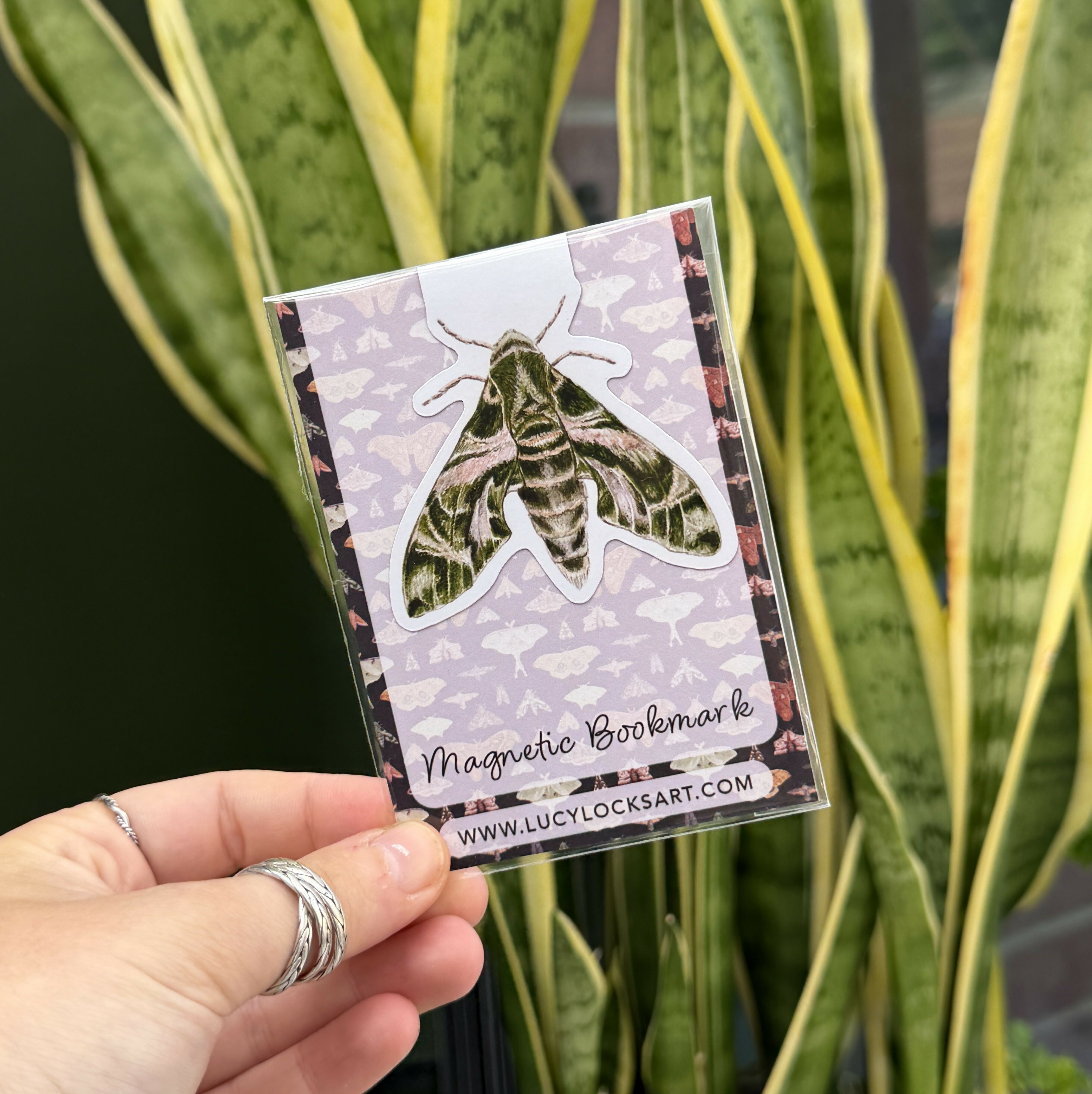 Oleander Moth - Matt Magnetic Bookmark