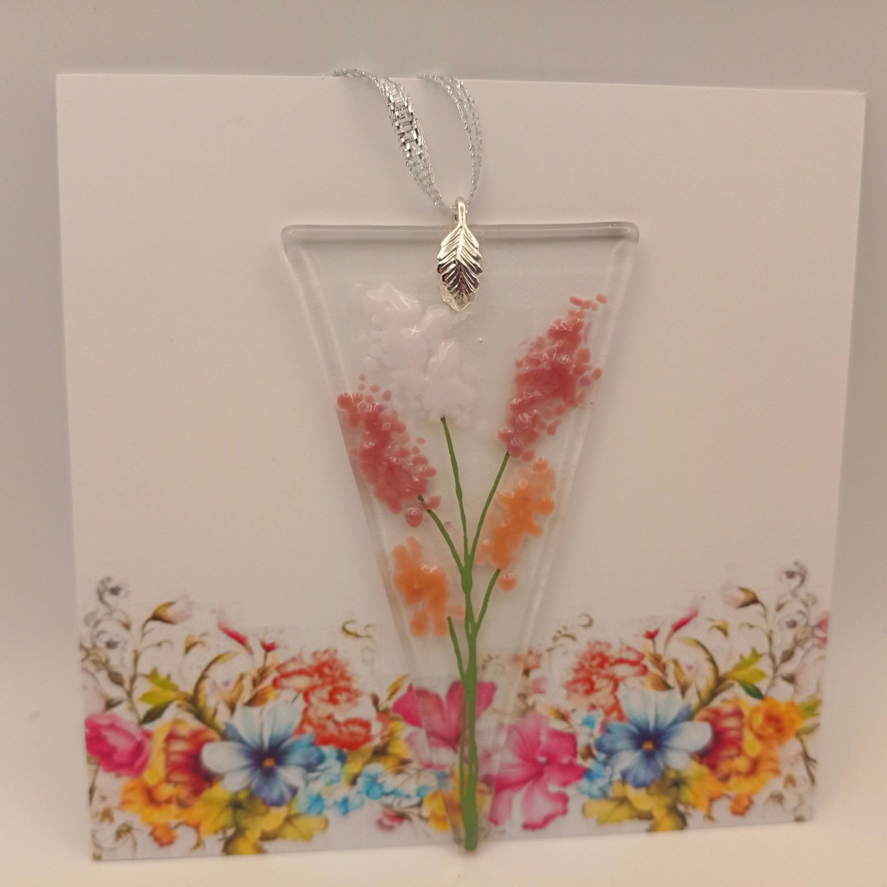 Fused Glass Flower card