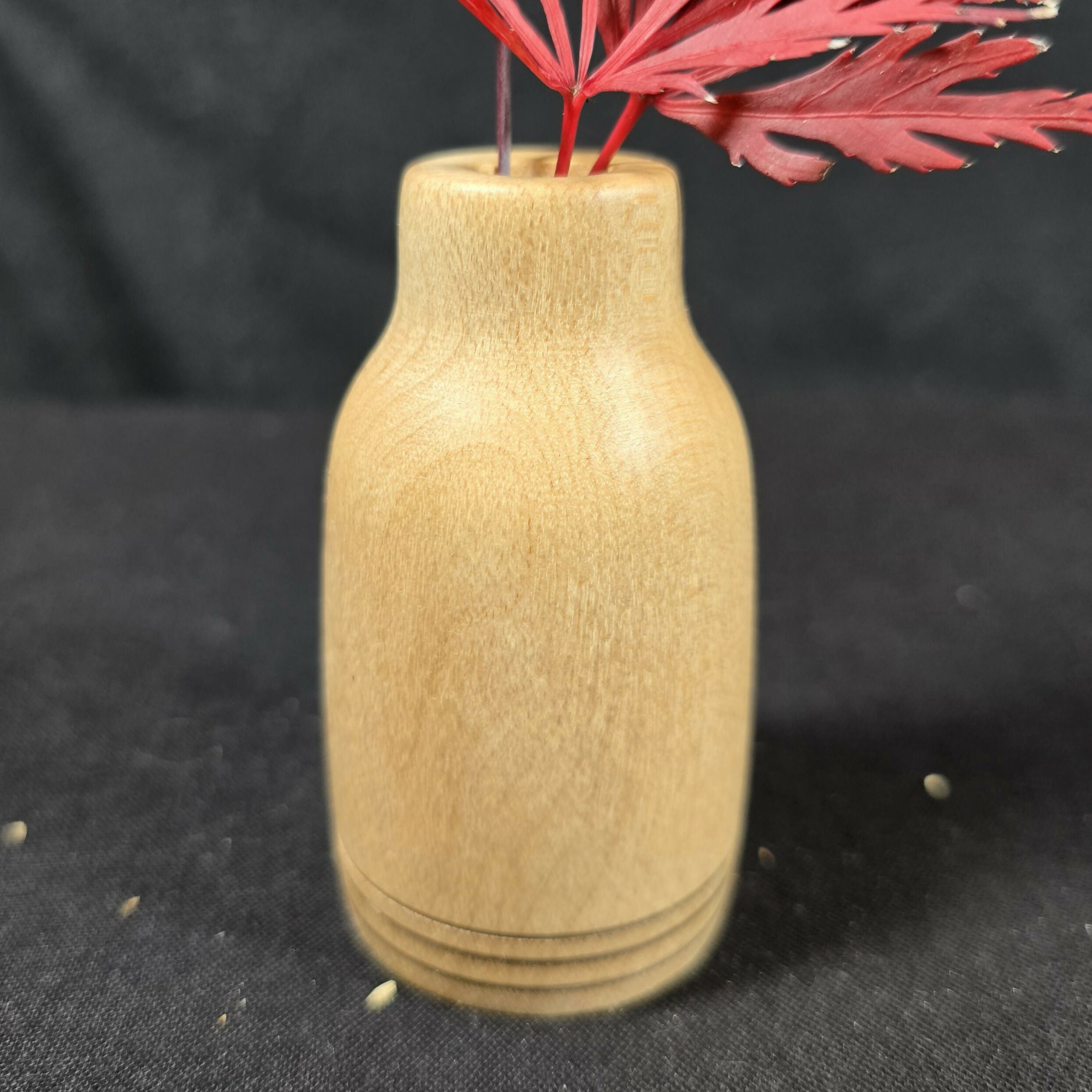 Hand Turned Wooden Bud Vase