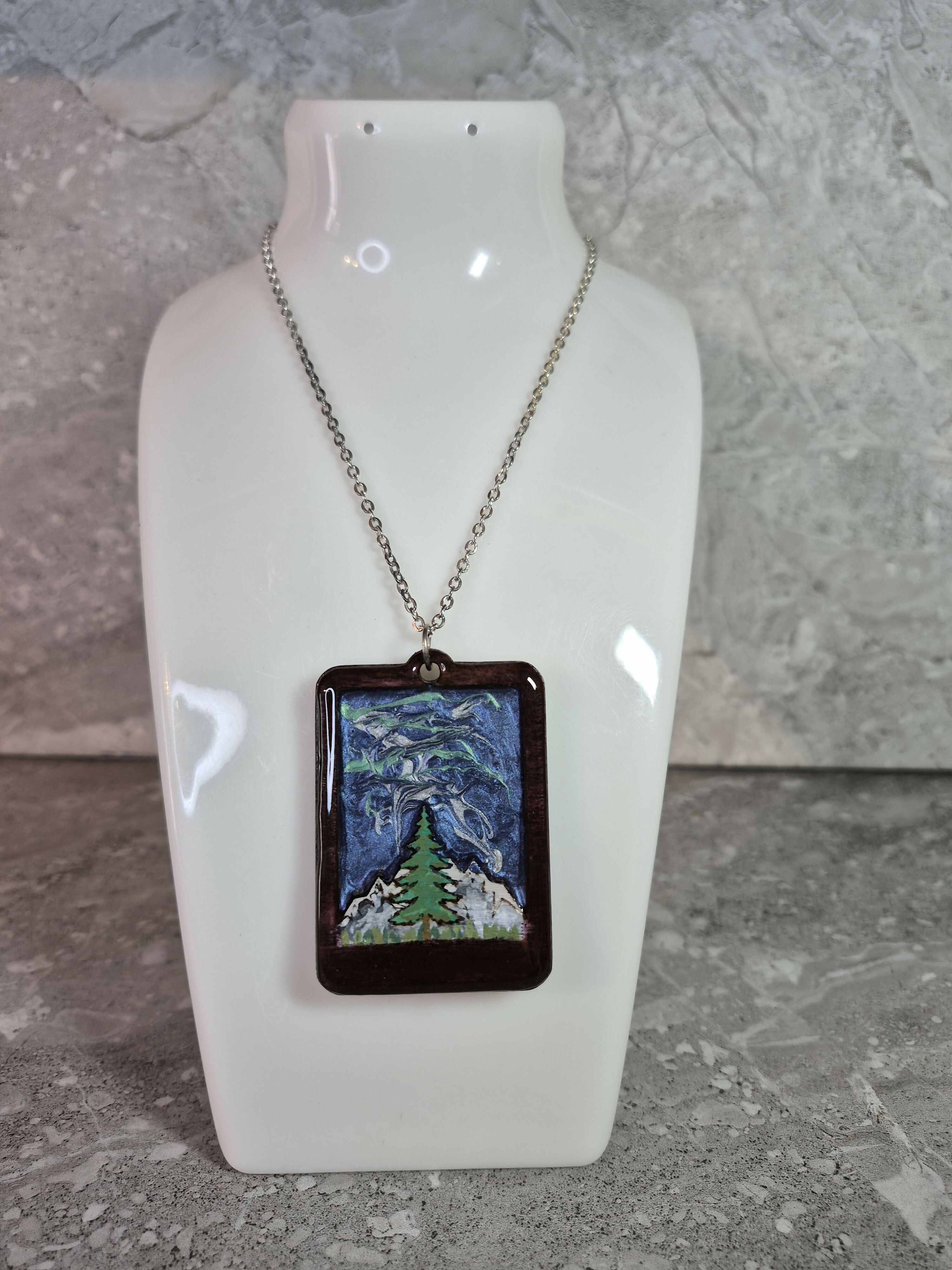 Unique Handcrafted Landscape View Pendant