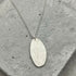 Leaf Print Silver Pendant