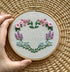 Preprinted Embroidery Pattern For Beginners - Floral Heart