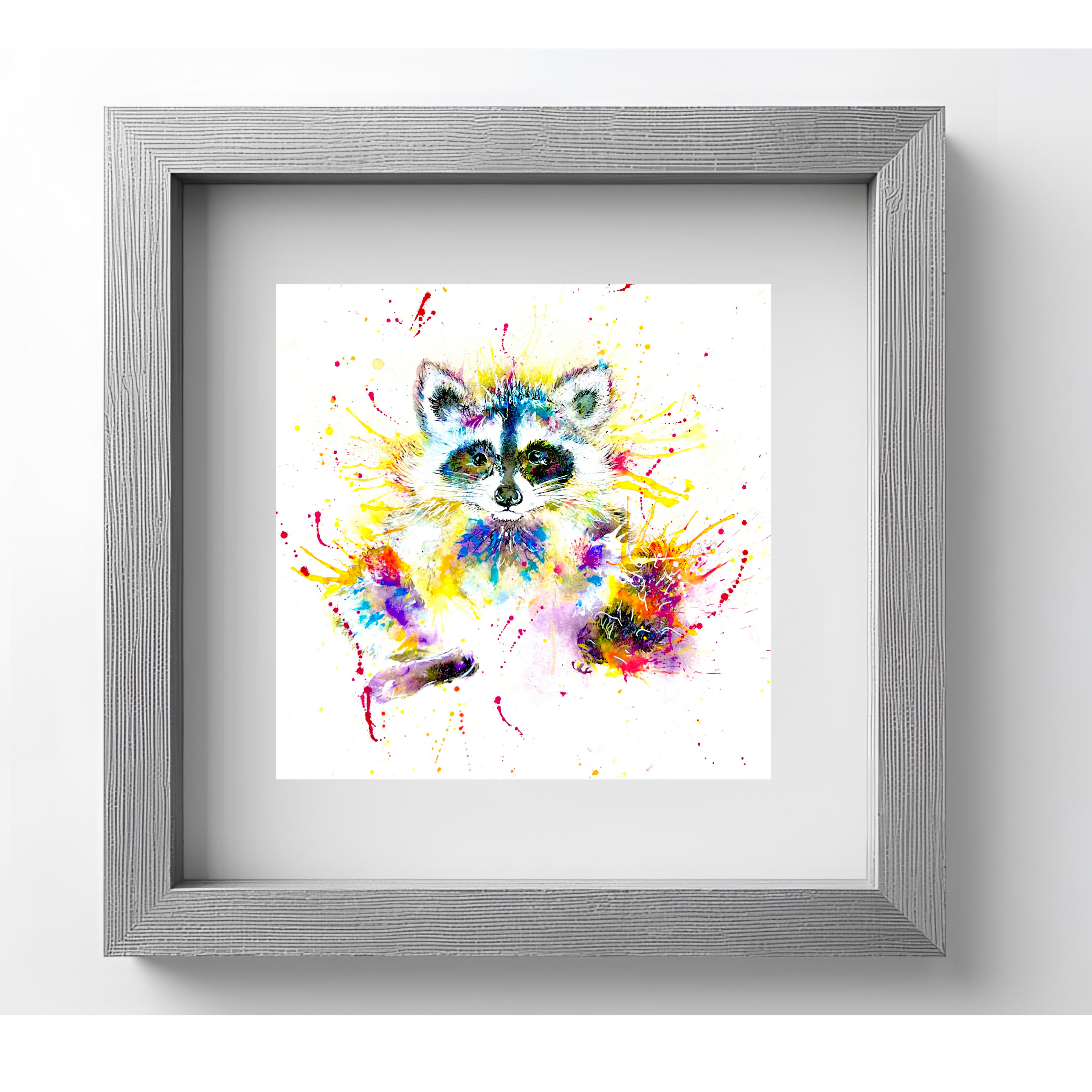 FINE ART PRINT OF BABY RACCOON, PART OF THE 'LITTLE MINI TREASURE' ART COLLECTION